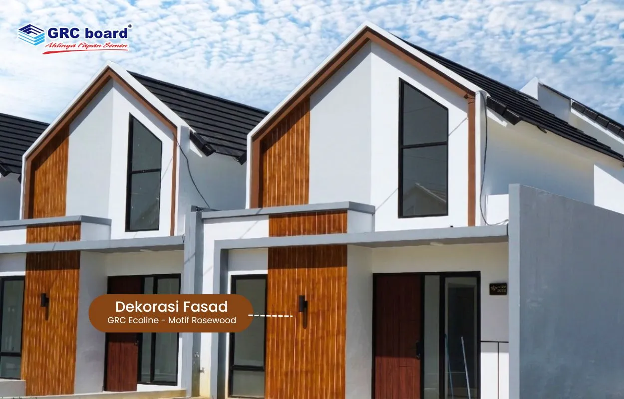 Inspirasi Fasad Rumah dengan GRC board Tampilan Baru Tanpa Renovasi Total
